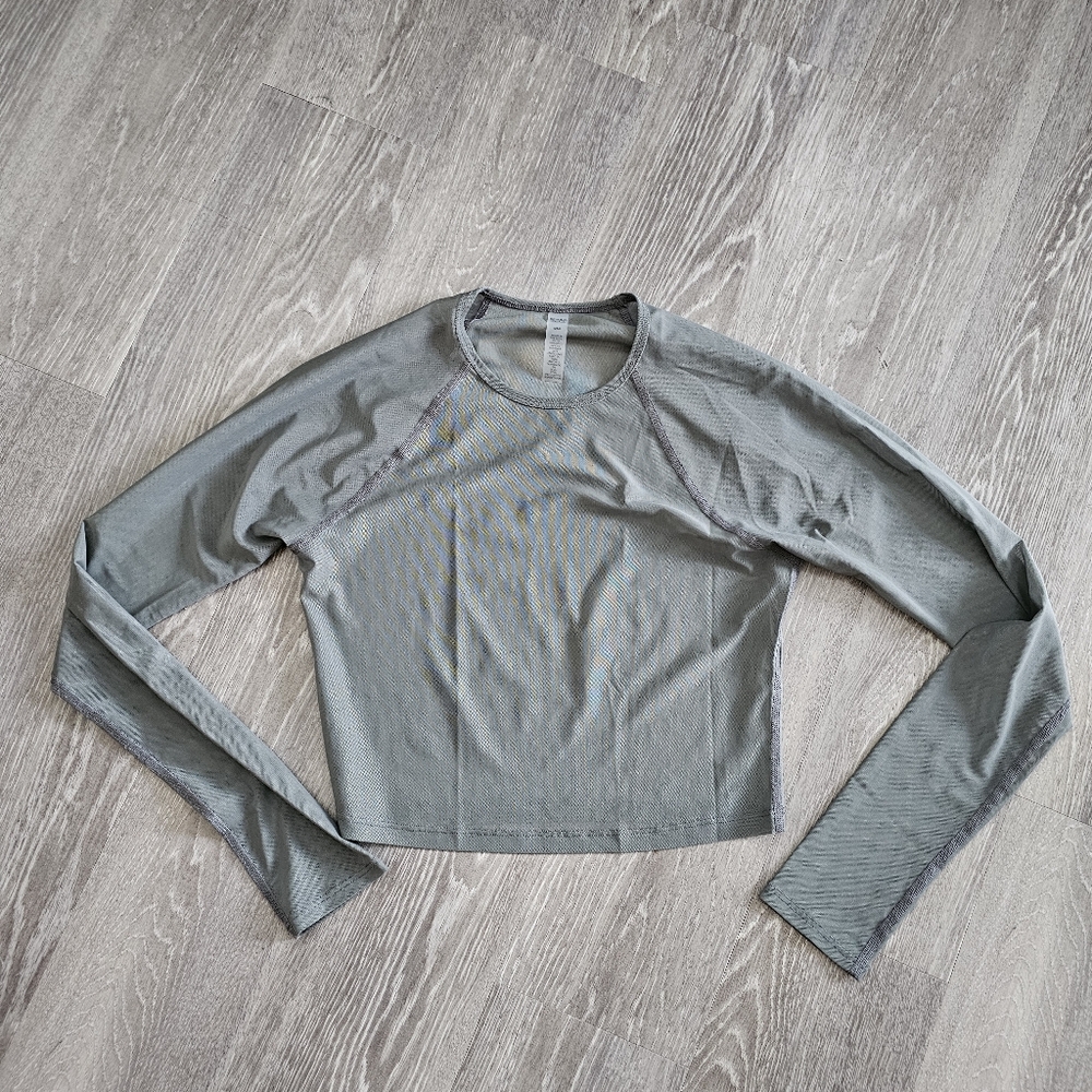 Beyond Yoga Mesh Crop Green Size Small